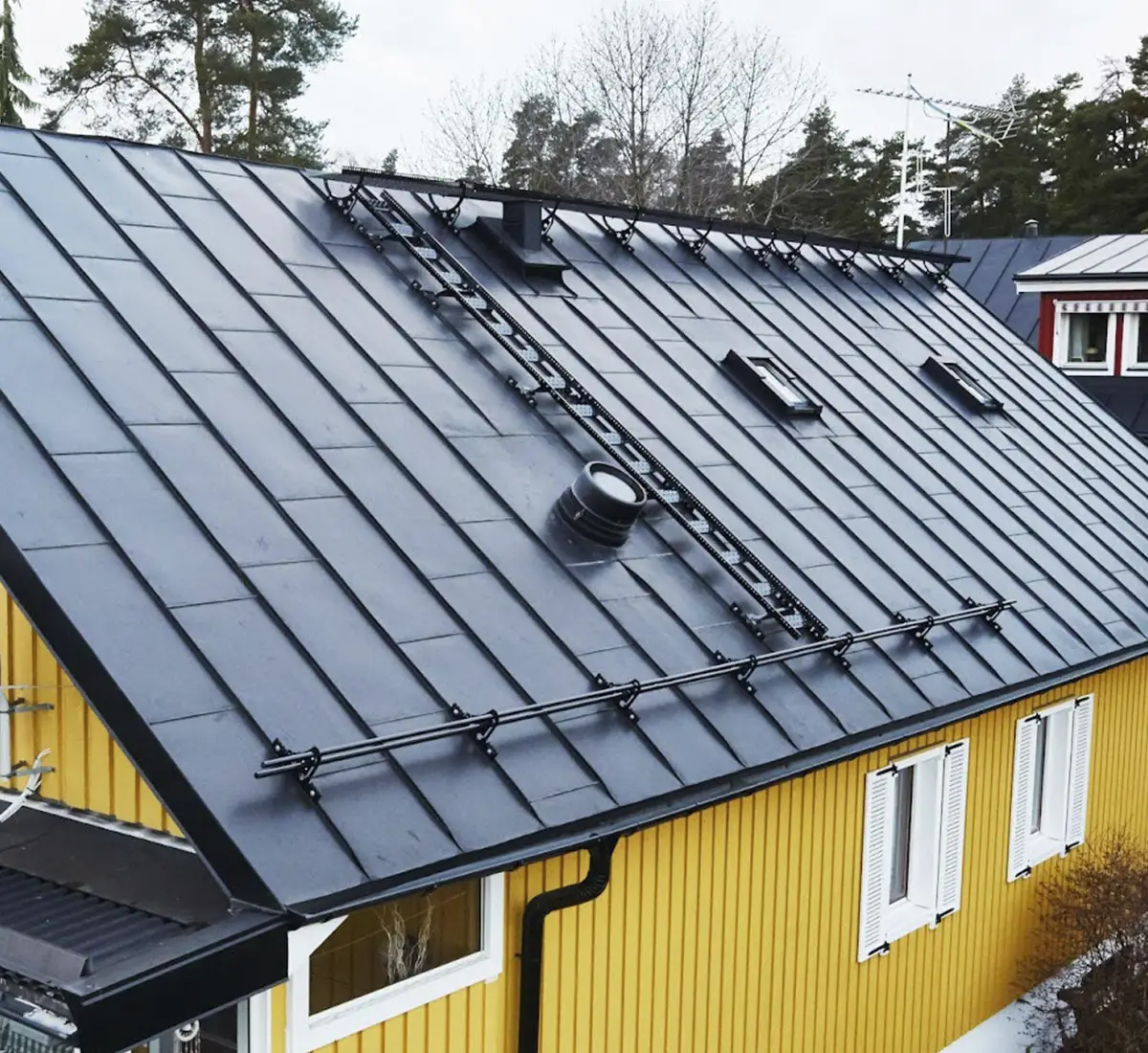 Takfärg plåttak